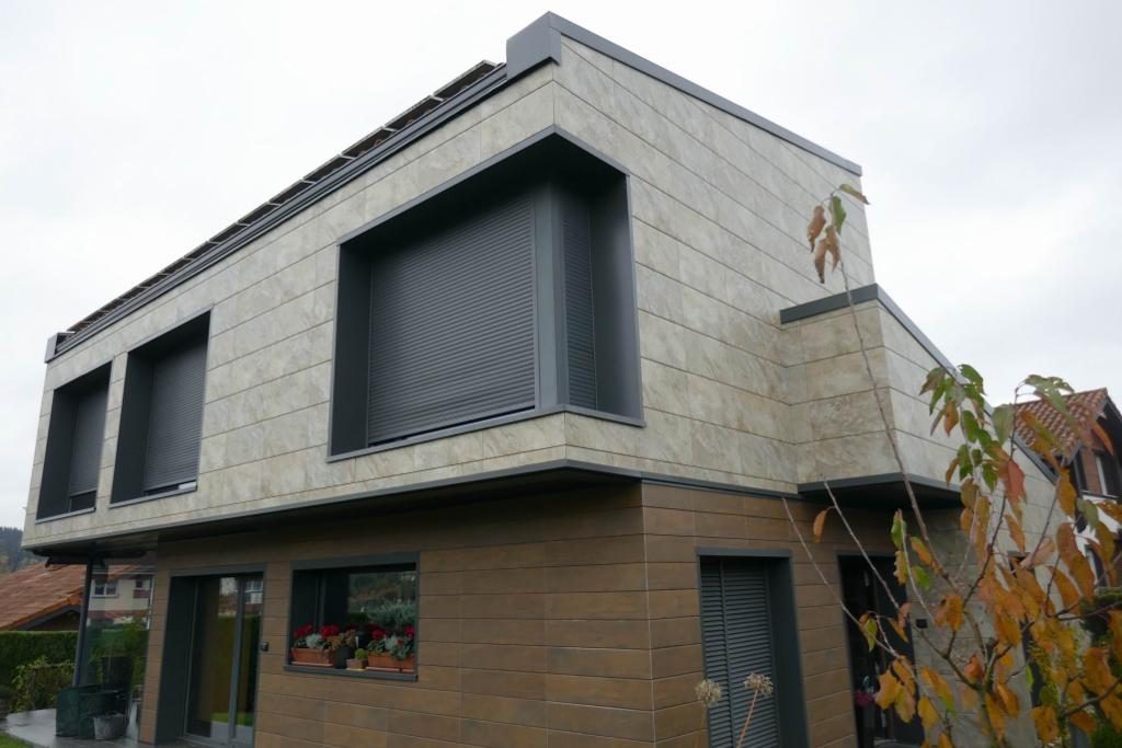 Chalet con fachada ventilada en Zaldibar